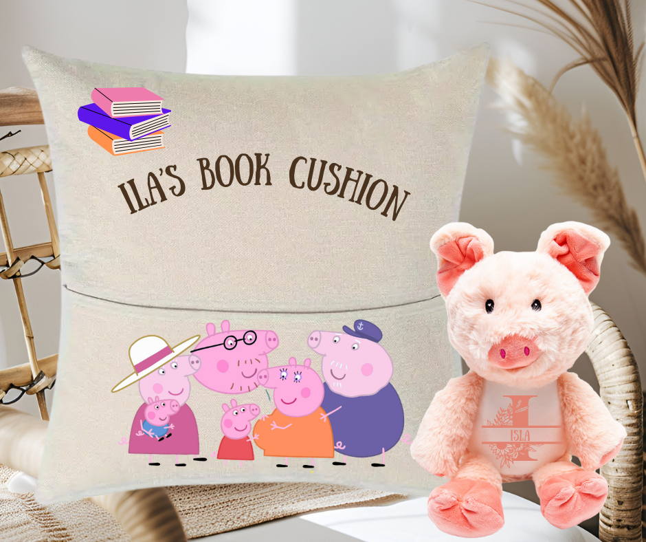 Kids Reading Cushion & Plush Toy
