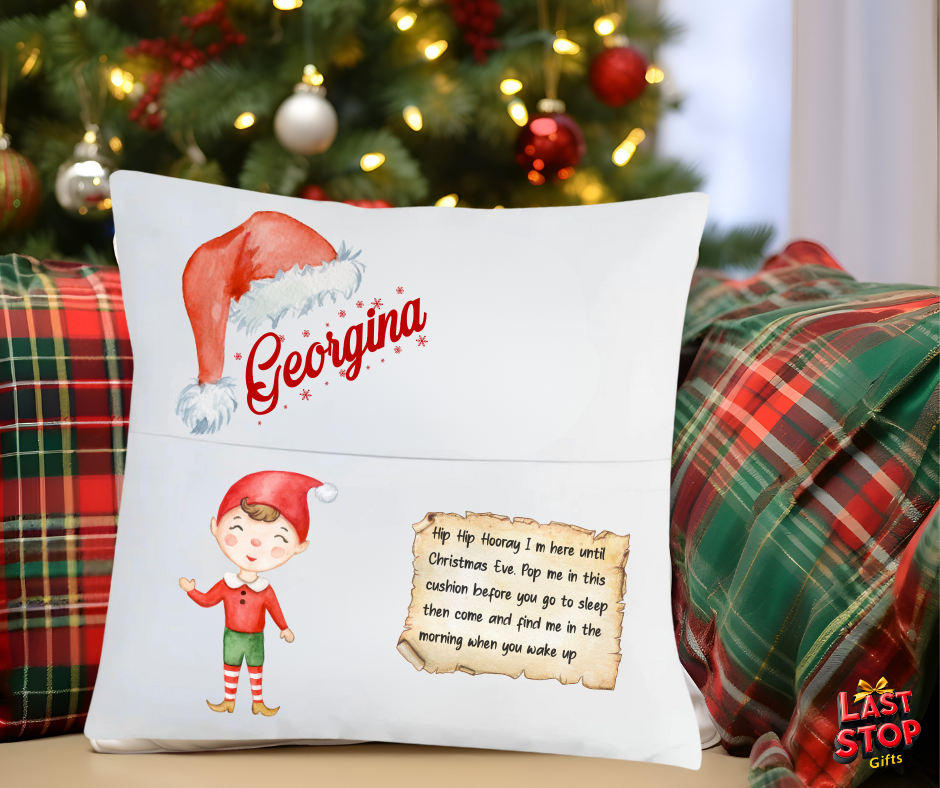 Personalised Elf Cushion
