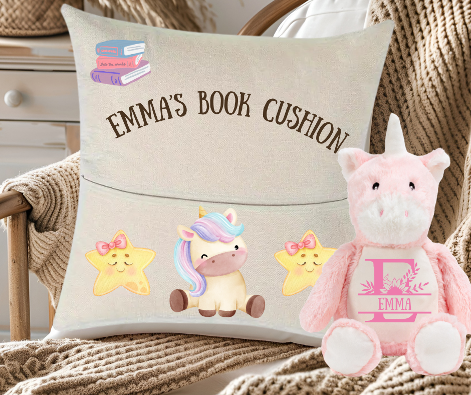 Kids Reading Cushion & Plush Toy