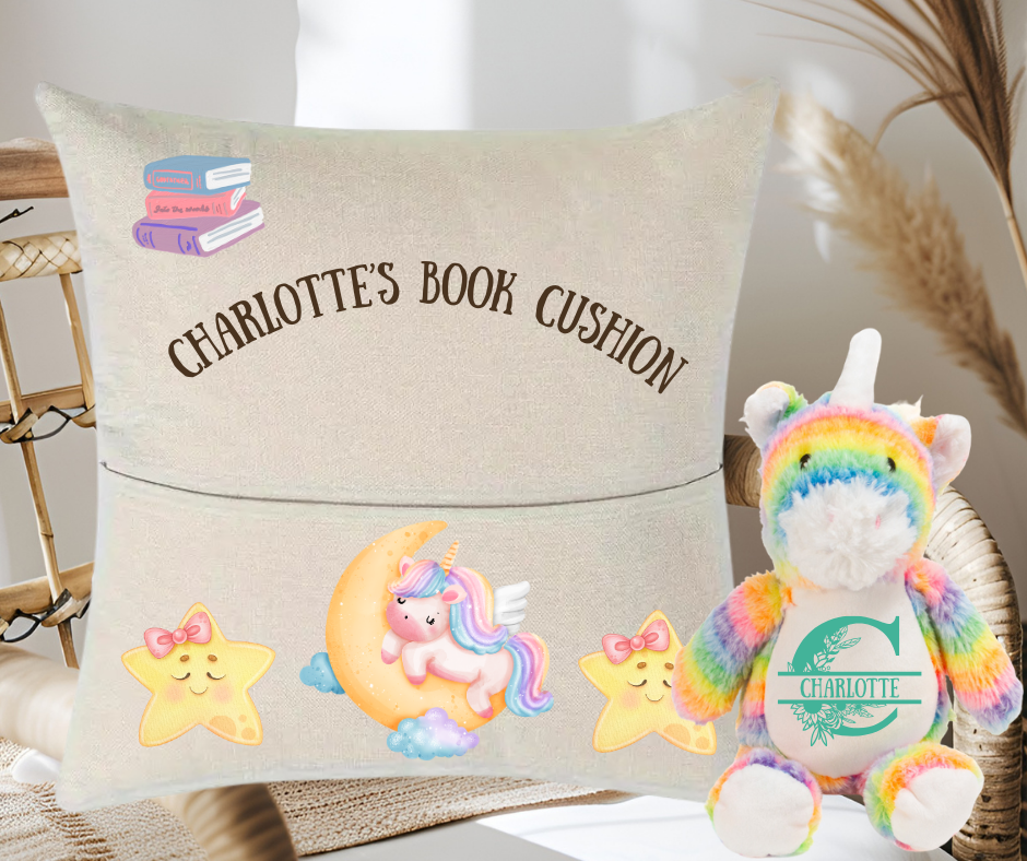 Kids Reading Cushion & Plush Toy