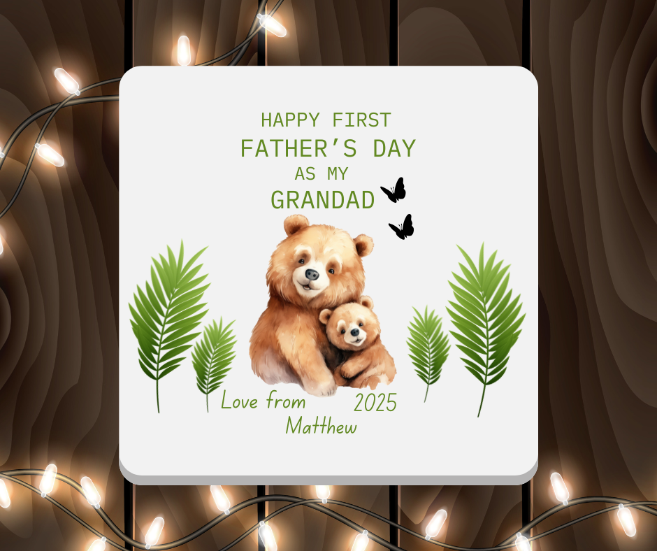 1st Father Day 'GRANDAD' Personalised