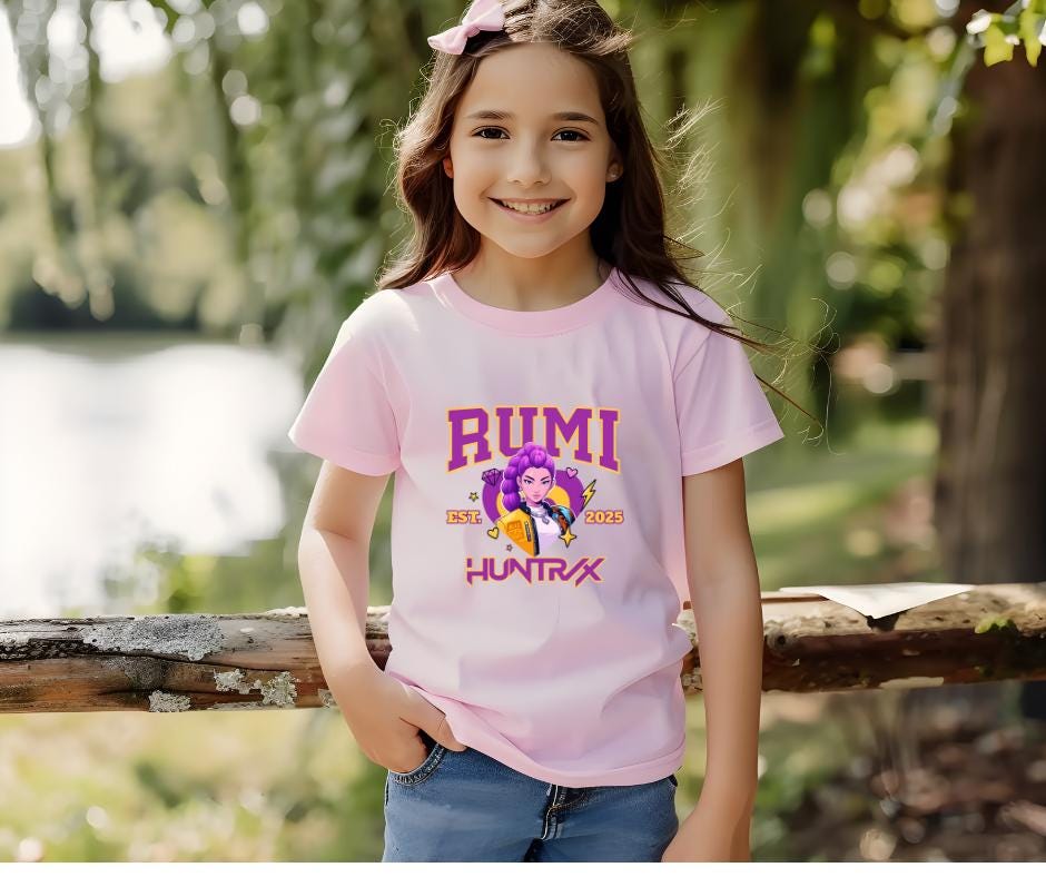 Rumi Demon Hunter Kids T shirt PINK