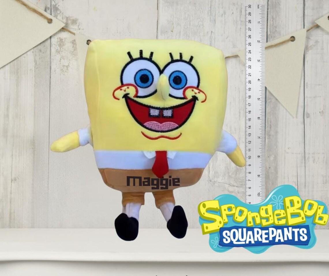 Personalised Sponge Bob Cushion with Book Pocket