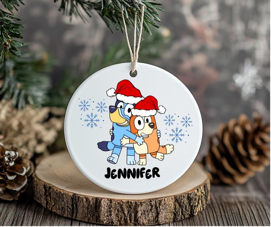 Bluey Christmas Bauble - Personalised