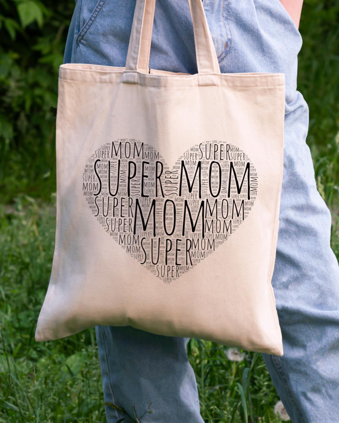 Mothers Day Supermom Tote Bags