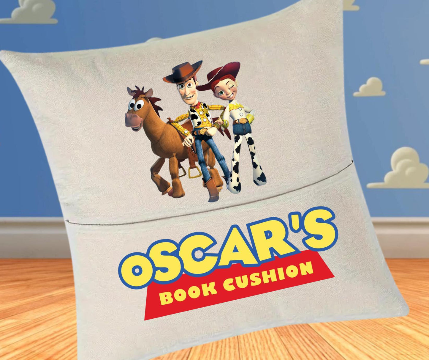 Personalised Toy Story Pocket Cushion - Kids Gift