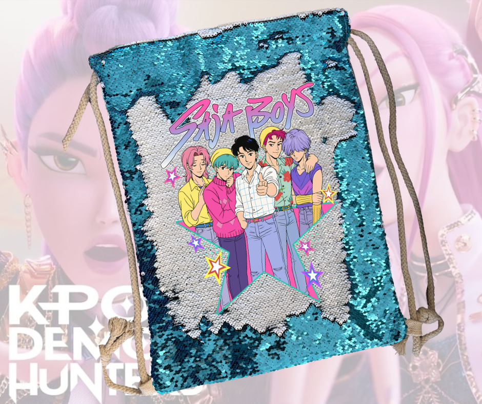 Sequin Draw String Bag - Saja Boys - Demon Hunters