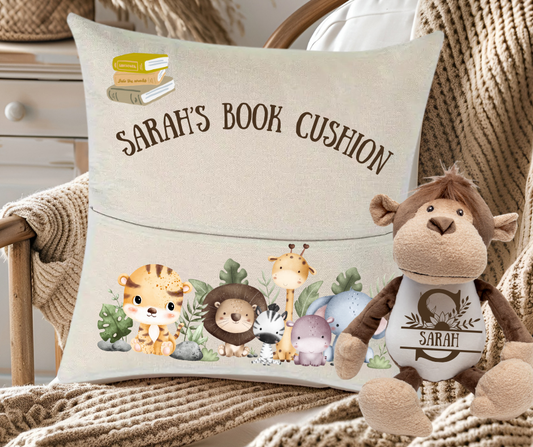 Kids Reading Cushion & Plush Toy