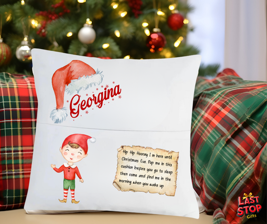 Personalised Elf Cushion