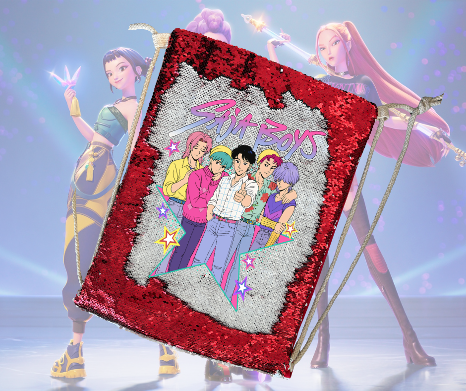 Sequin Draw String Bag - Saja Boys - Demon Hunters