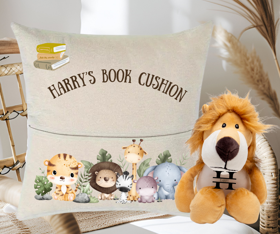 Kids Reading Cushion & Plush Toy