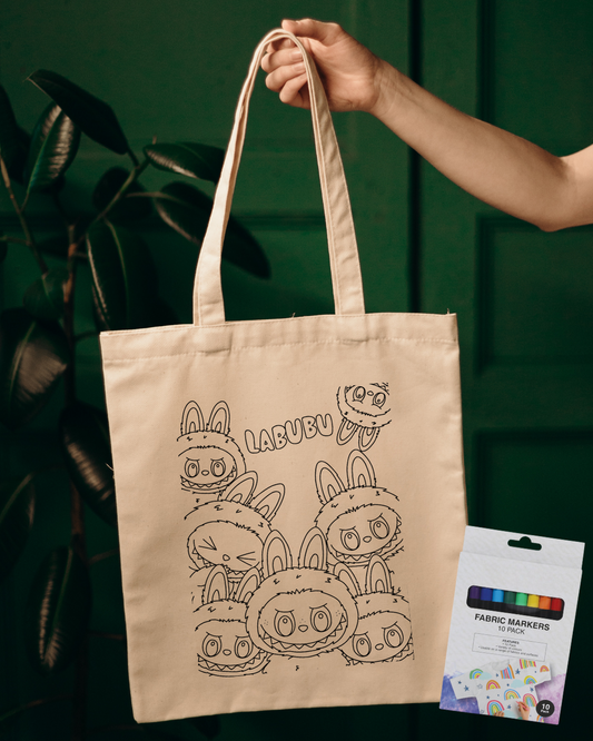 Colouring tote bag