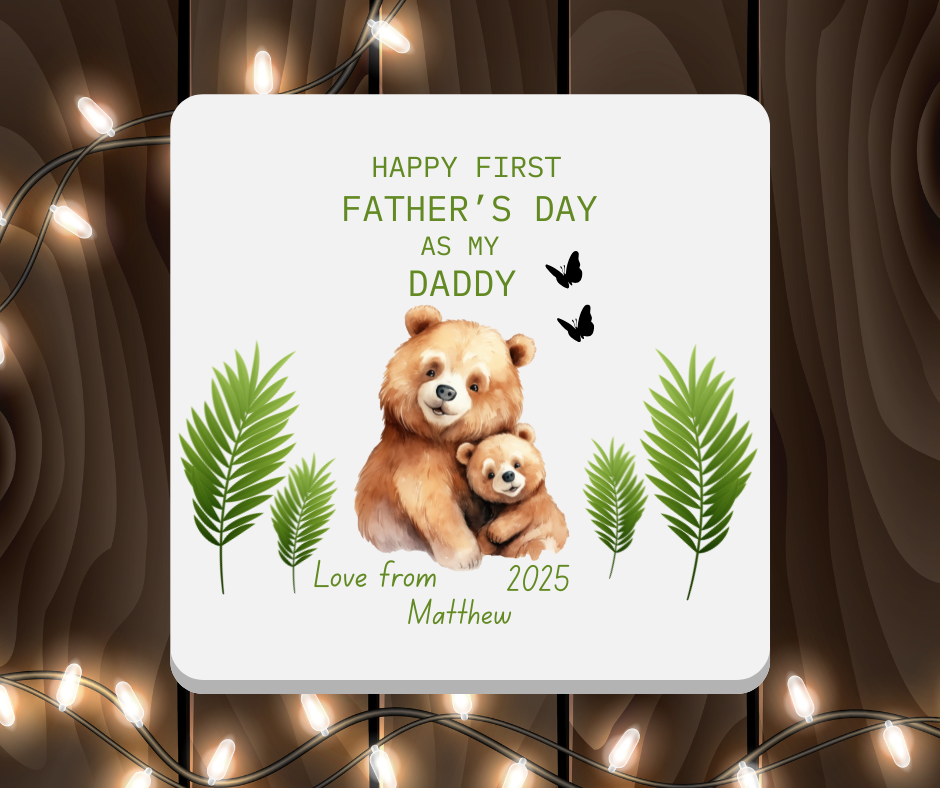 1st Father Day 'DAD' Personalised