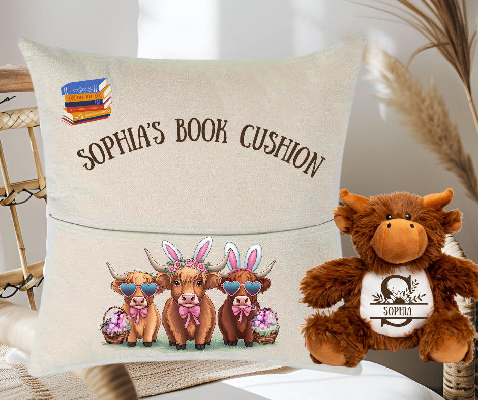 Kids Reading Cushion & Plush Toy