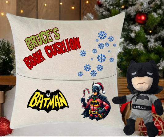 Batman Christmas Book cushion