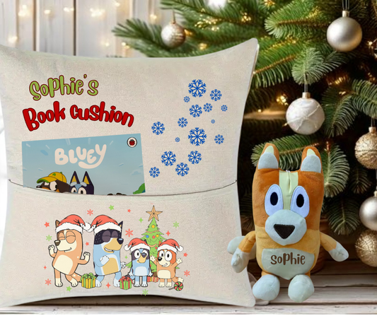 Bingo Christmas Book cushion