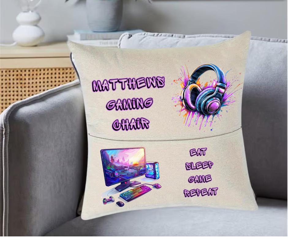Gaming Cushion Cover - Personalised -