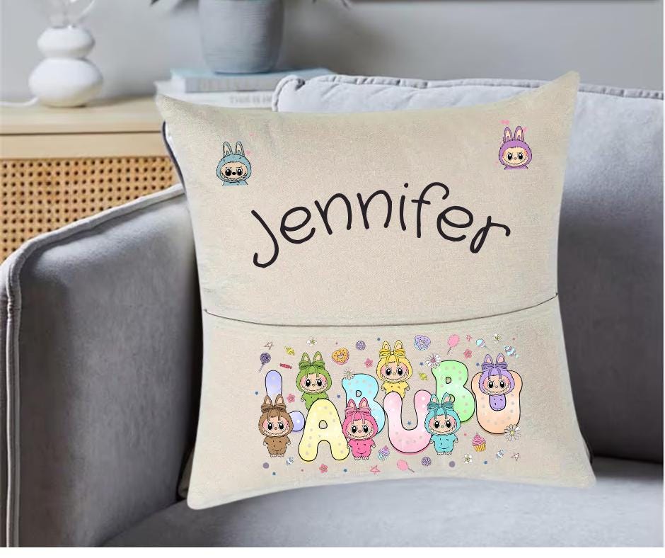Labubu Cushion - Personalised -