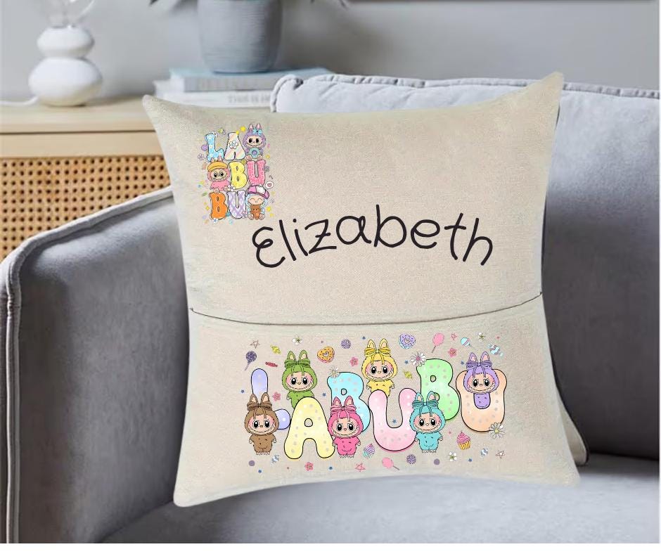 Labubu Cushion - Personalised -