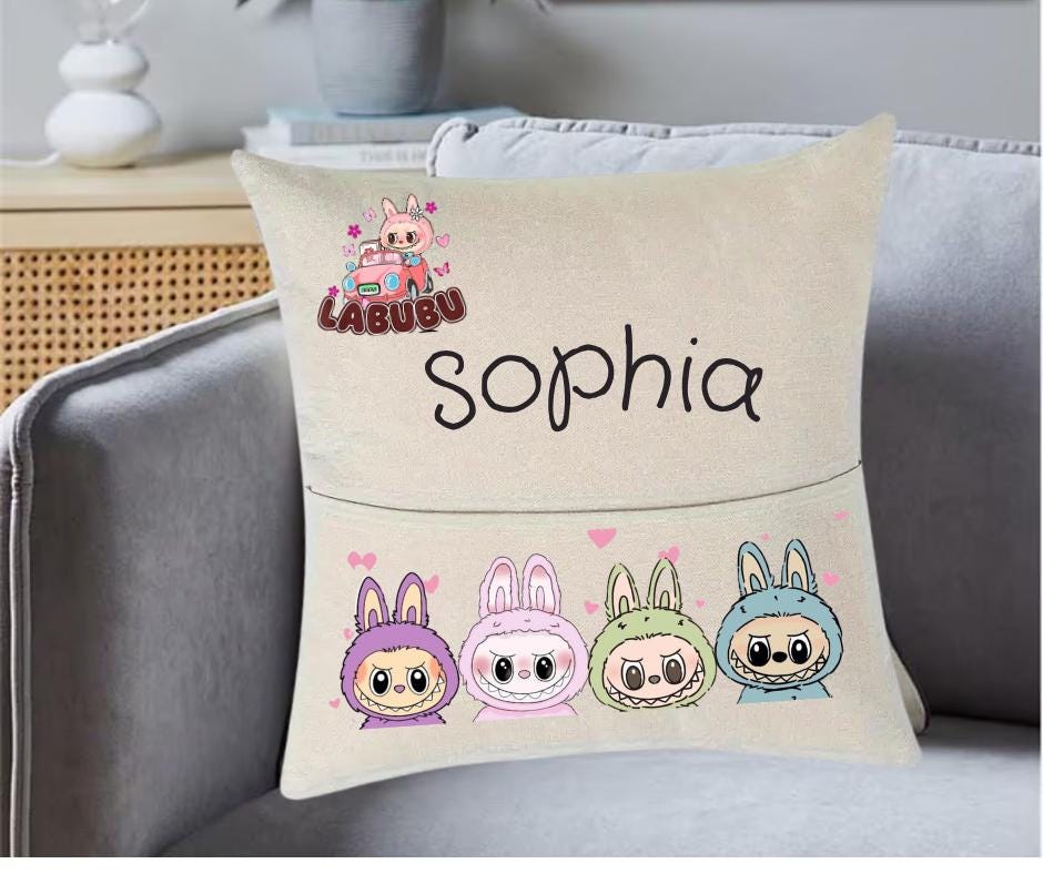 Labubu Cushion - Personalised -