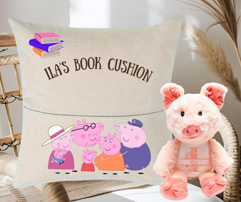 Kids Reading Cushion & Plush Toy