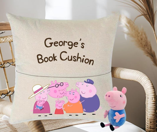 Peppa Pig (GEORGE) Book Cushion & Plushie - Personalised-