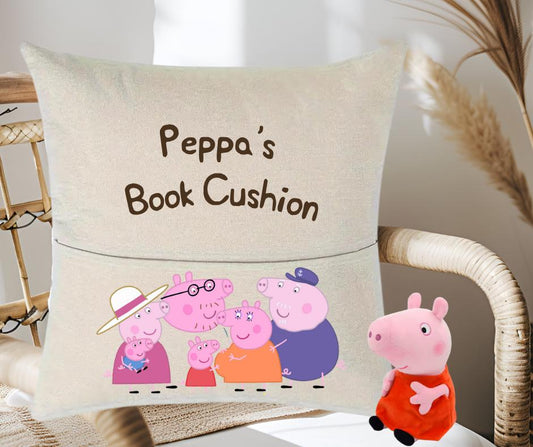 Peppa Pig Book Cushion & Plushie - Personalised-