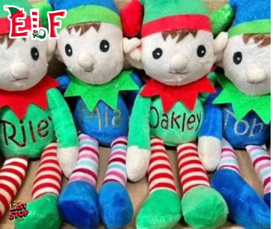 Christmas Elf Personalised Plushie