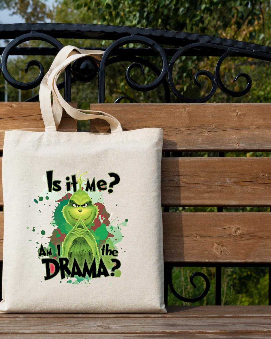 Grinch tote bag