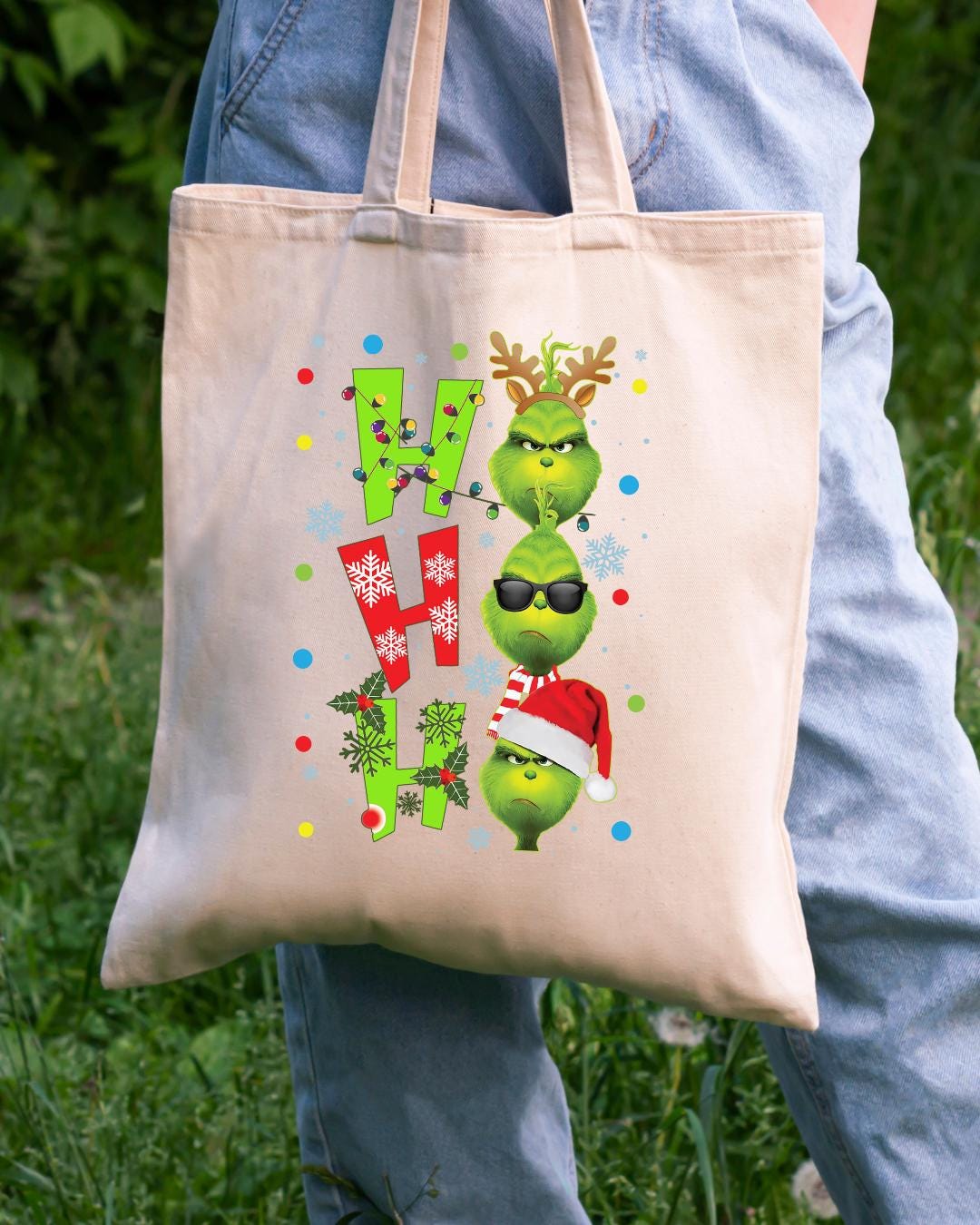 Grinch tote bag