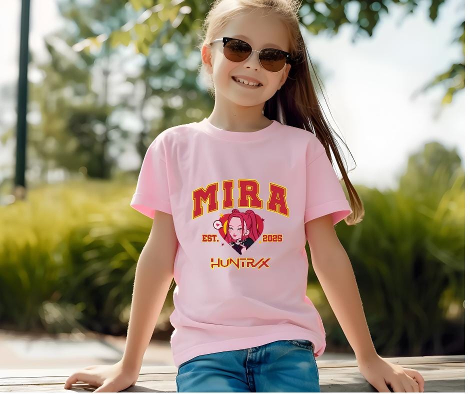 Mira Demon Hunter Kids T shirt PINK
