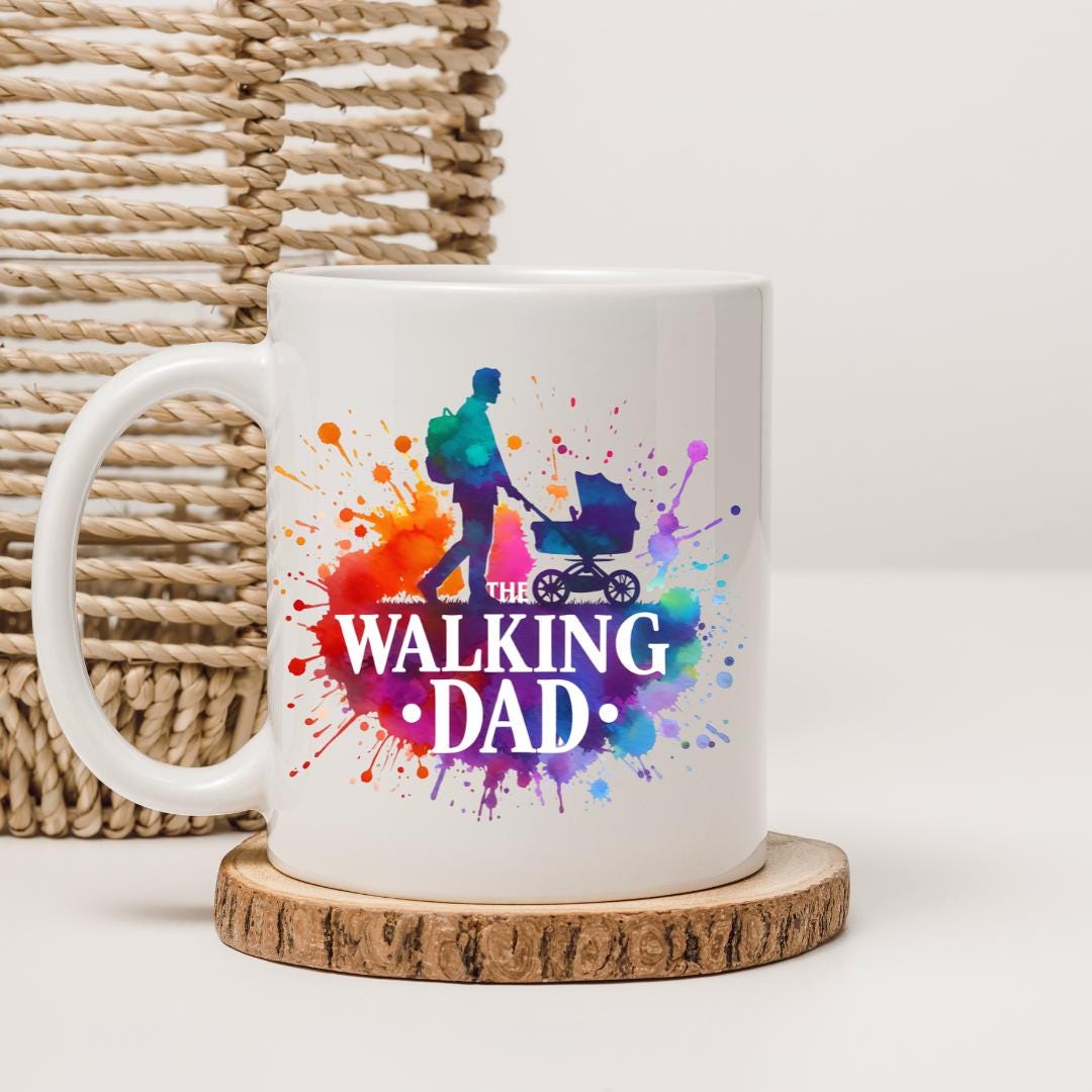 The Walking Dad Mug - Funny Dad Coffee Cup