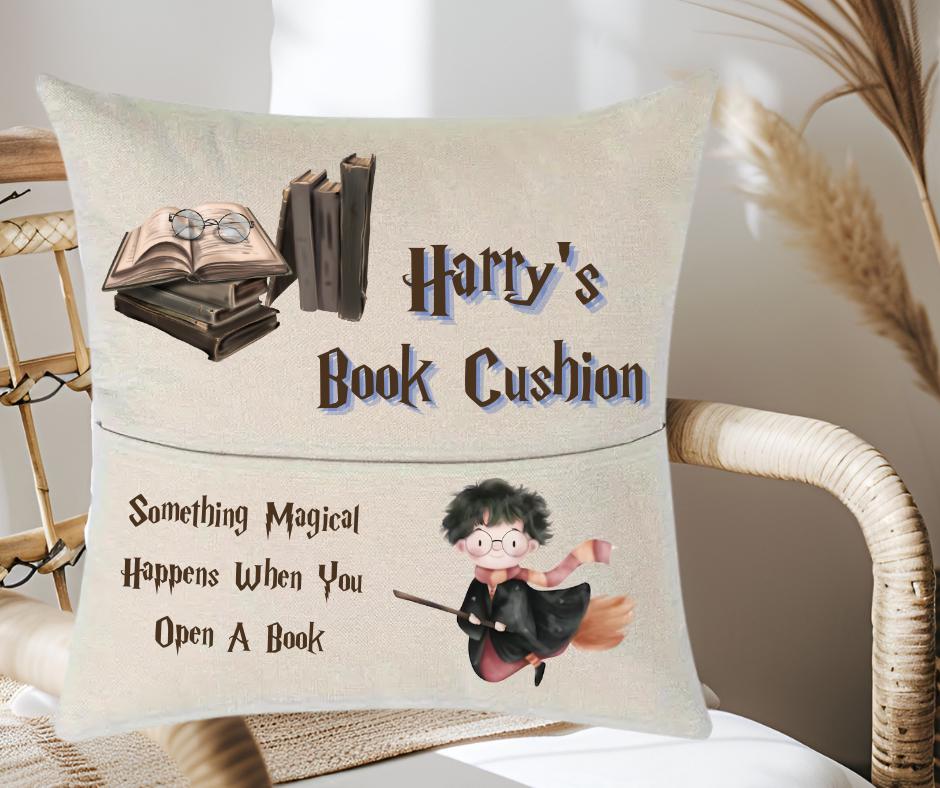 Hogwarts - Harry Potter Reading cushion with optional personalised plushie