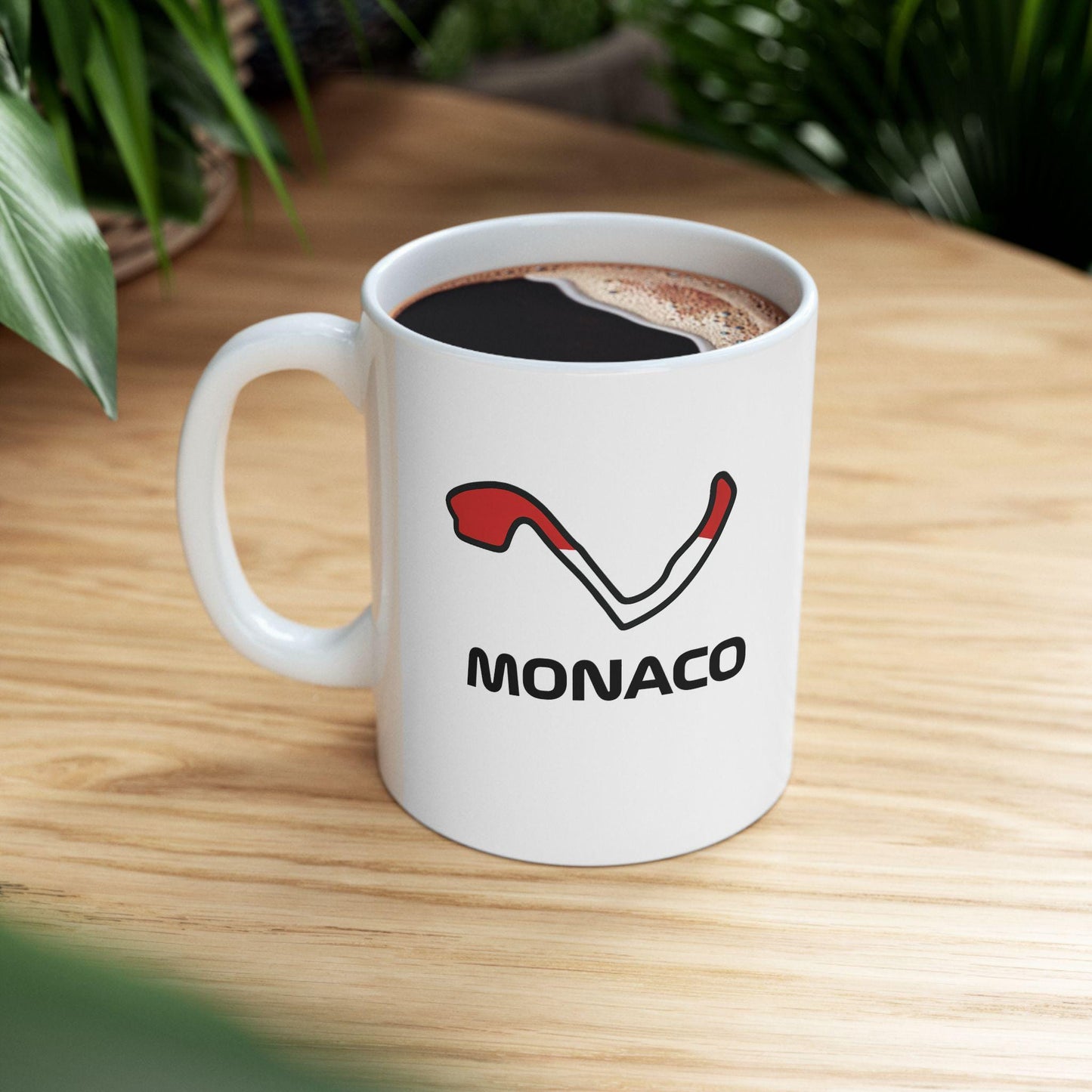 Monaco Grand Prix F1 Mug - Vibrant Racing Map Design for Speedy Coffee Sips