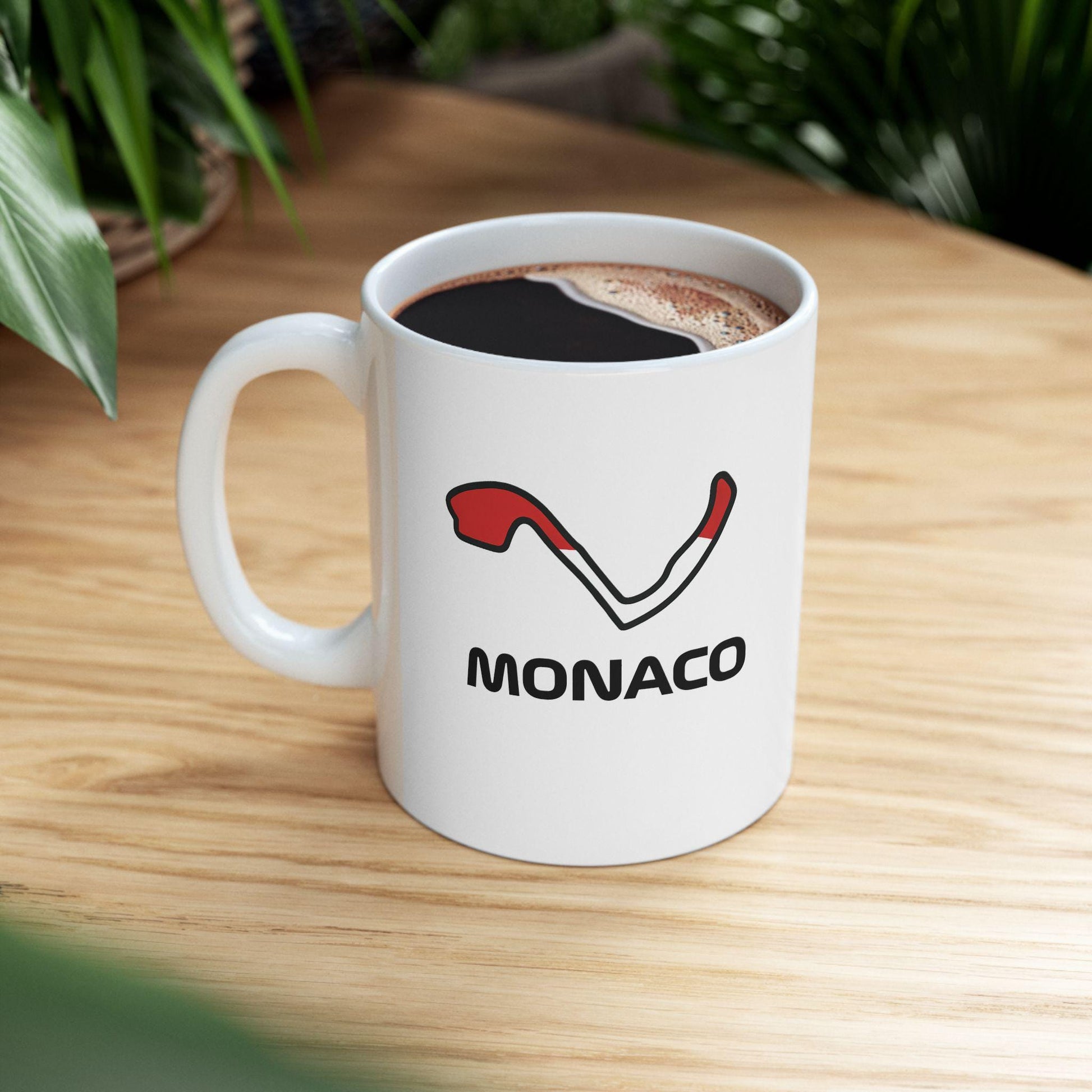 Monaco Grand Prix F1 Mug - Vibrant Racing Map Design for Speedy Coffee Sips