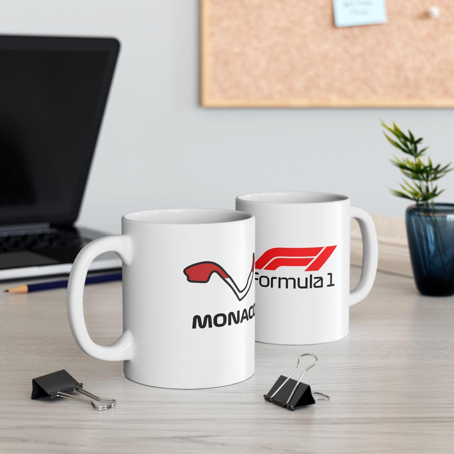 Monaco Grand Prix F1 Mug - Vibrant Racing Map Design for Speedy Coffee Sips