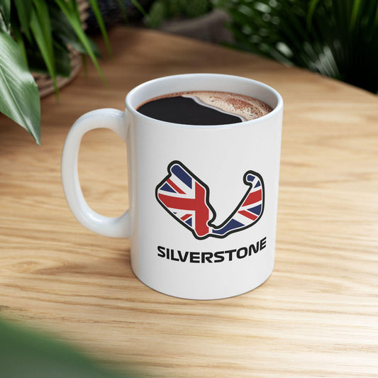Silverstone Race Track Mug: F1 Formula 1 Ceramic Coffee Cup