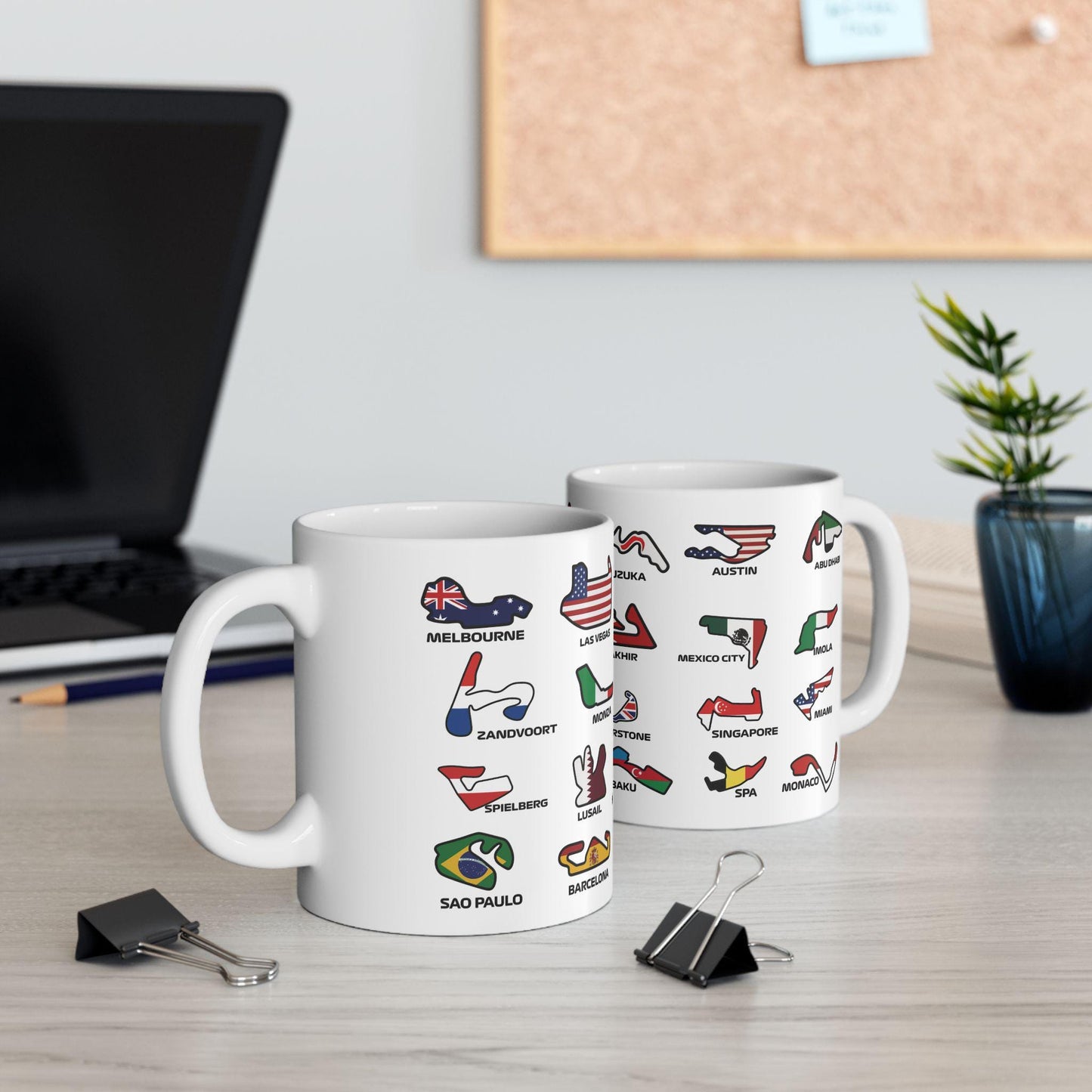 F1 Mug - Grand Prix Tracks