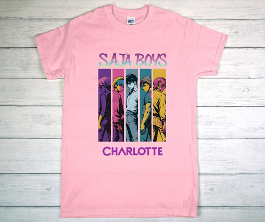 Saja Boys - Demon Hunter T-shirt PERSONALISED PINK