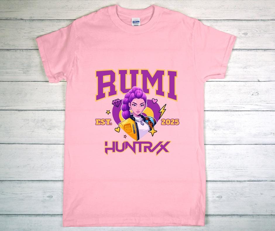 Rumi Demon Hunter Kids T shirt PINK