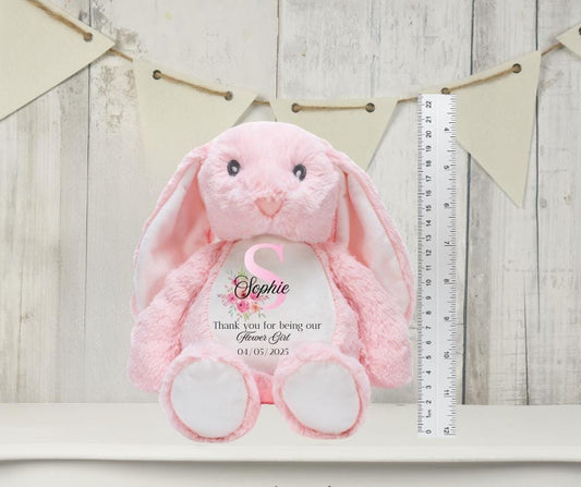 Flower girl personalised Plushie