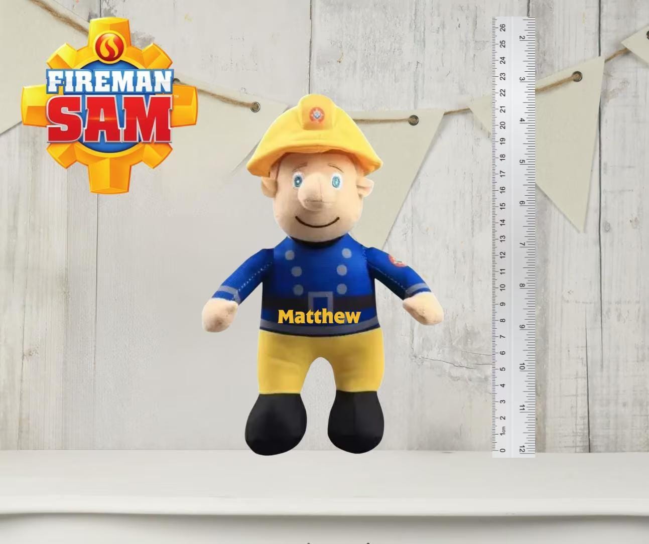 Fireman Sam Plush Personalised