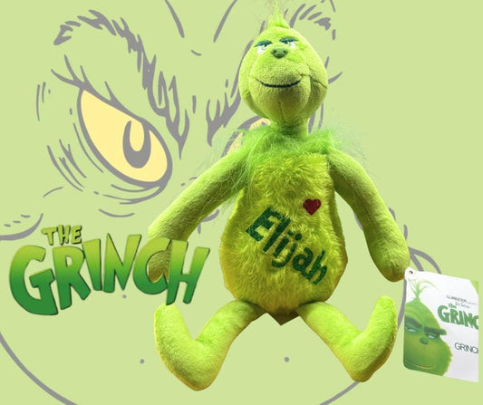 Personalised Grinch Plushie