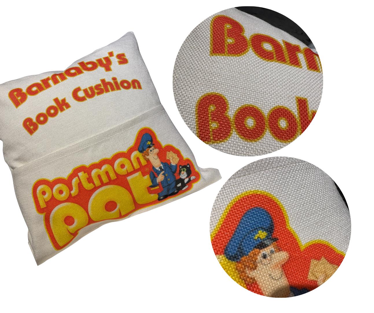 Personalised Story Time pocket reading cushion, Postman Pat