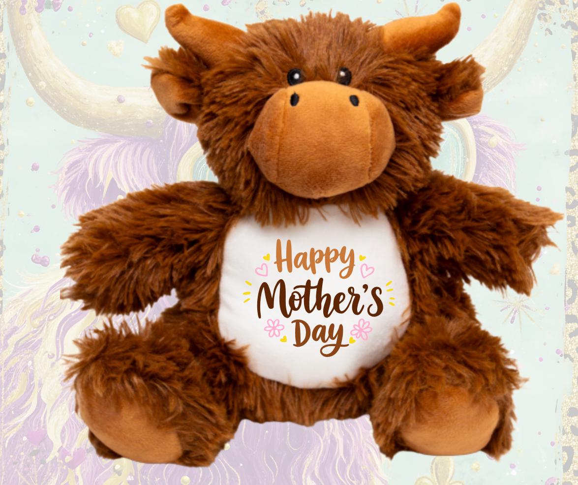 Soft and Adorable Highland Cow Plushie - Perfect for Mothers Day!