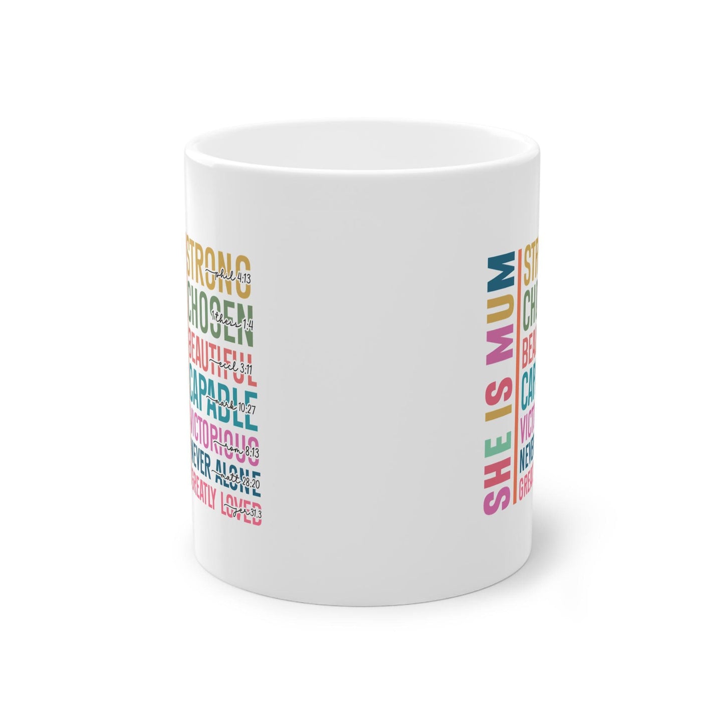 Inspirational Mothers Day Mug – "She is Mum" Coffee Cup