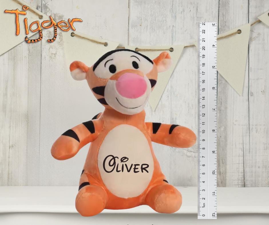 Personalized Tigger Plushie: Cuddly Stuffed Animal, Custom Name
