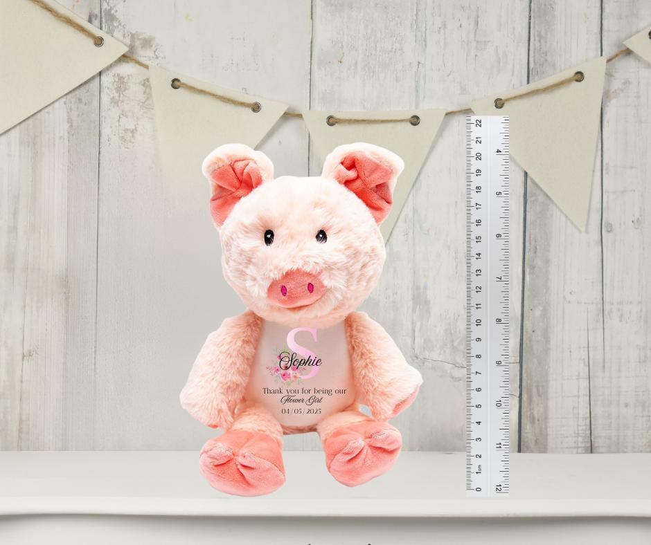 Flower girl personalised Plushie