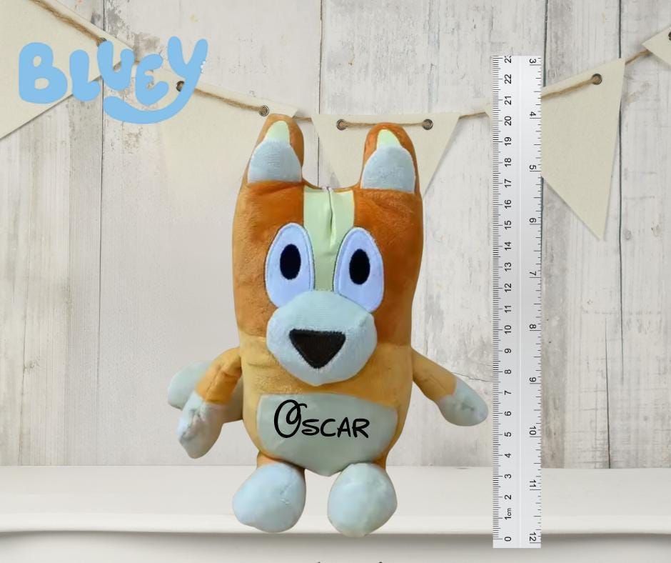 Personalized Bingo Plushie: Blue Heeler Pup, Custom Name