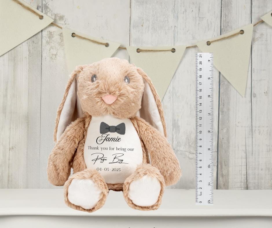 Page Boy personalised Plushie